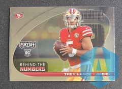 2021 Playoff Behind the Numbers Trey Lance #BTN-TLA San Francisco 49ers